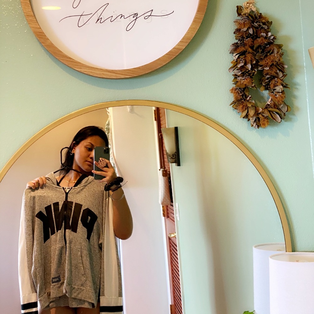 VS pink hooded jacket!